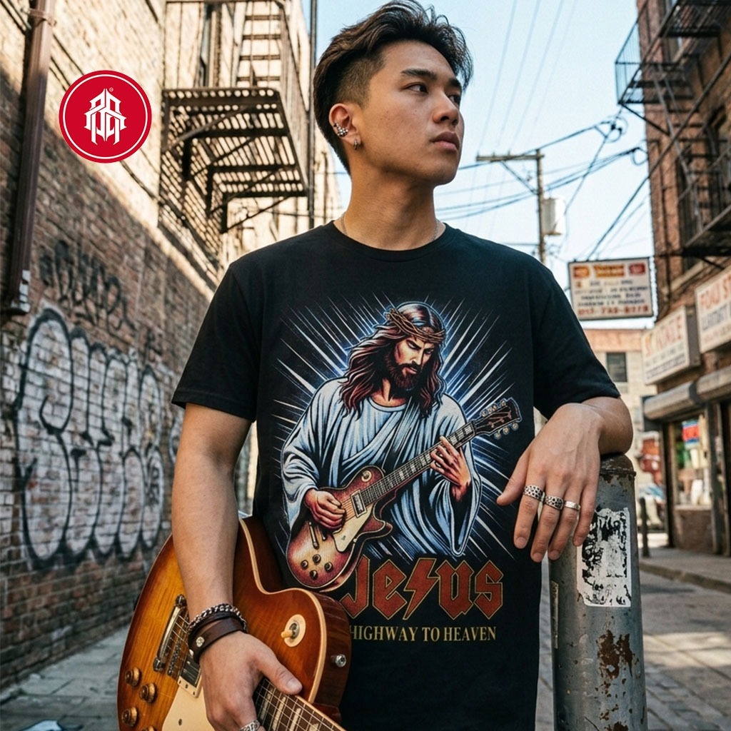 TWENTYFIVE APPAREL/ JESUS ROCK / kaos rohani katolik - kristen