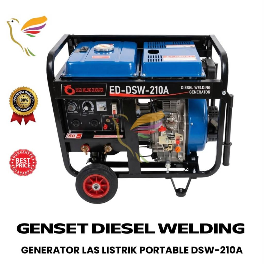 Diesel Welding Generator ED-DSW-210A 210A | Genset Diesel Mesin Las Generator Heavy Duty