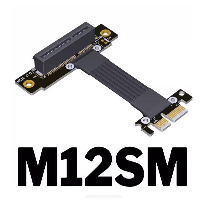 ADT-LINK PCIe Gen 4.0 X1 to X4 Riser Card Extension Cable 50cm