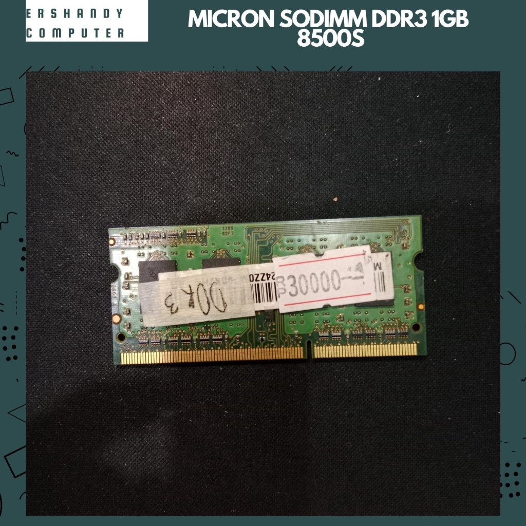 SODIMM MEMORY RAM DDR3 1GB 1Rx8 PC3-8500S-7-10-B1 0939 - ercomp2