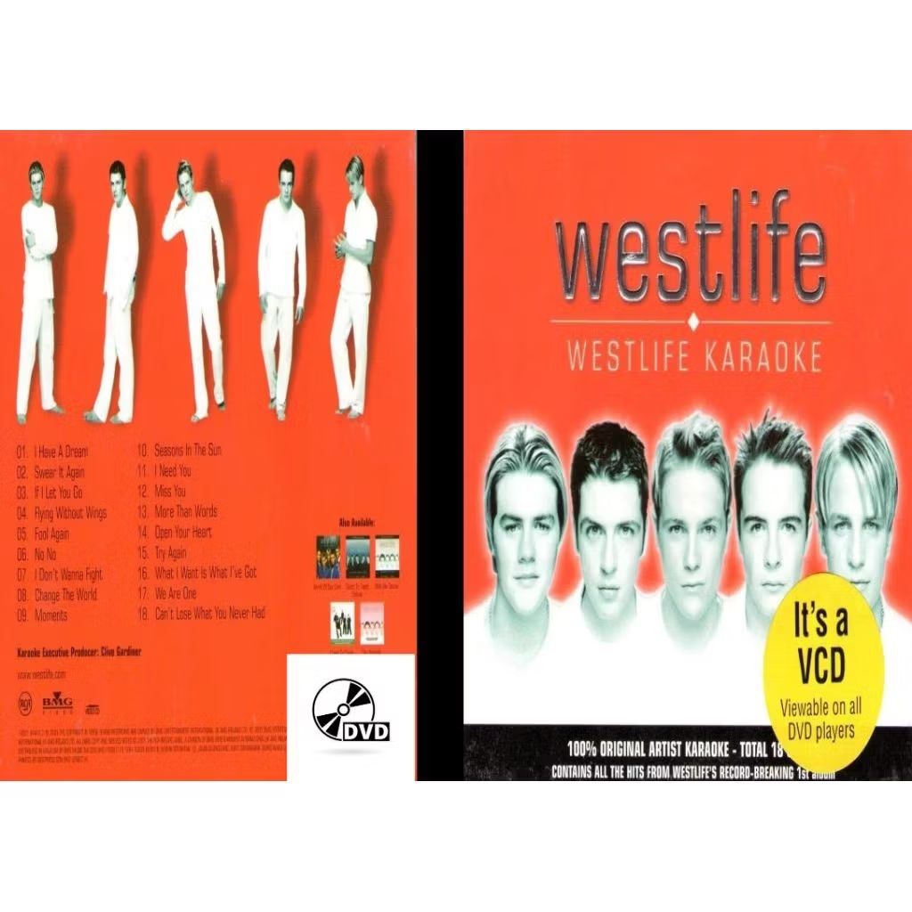 kaset vcd dvd westlife