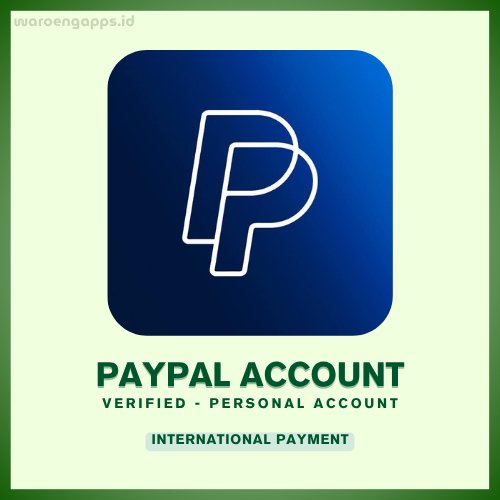 Paypal Account | Kosongan / VCC Verified | Full Garansi