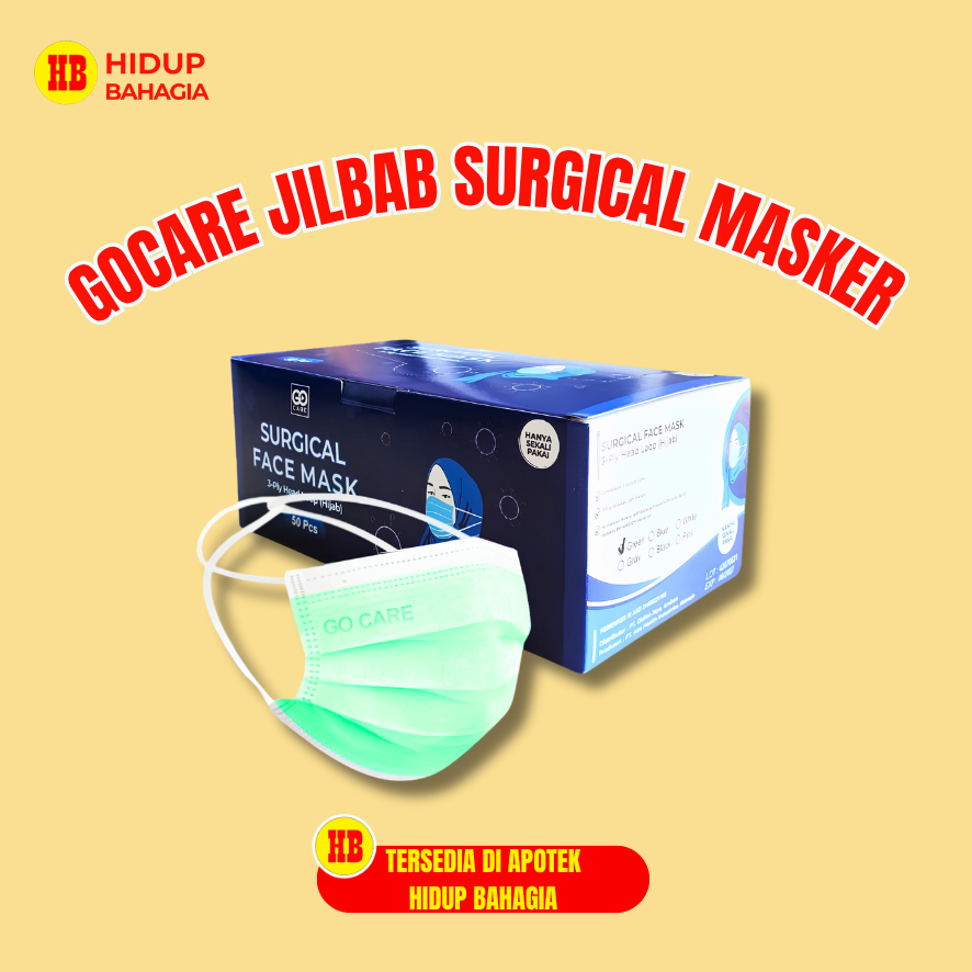 Masker Go Care Jilbab Surgical - Masker Medis