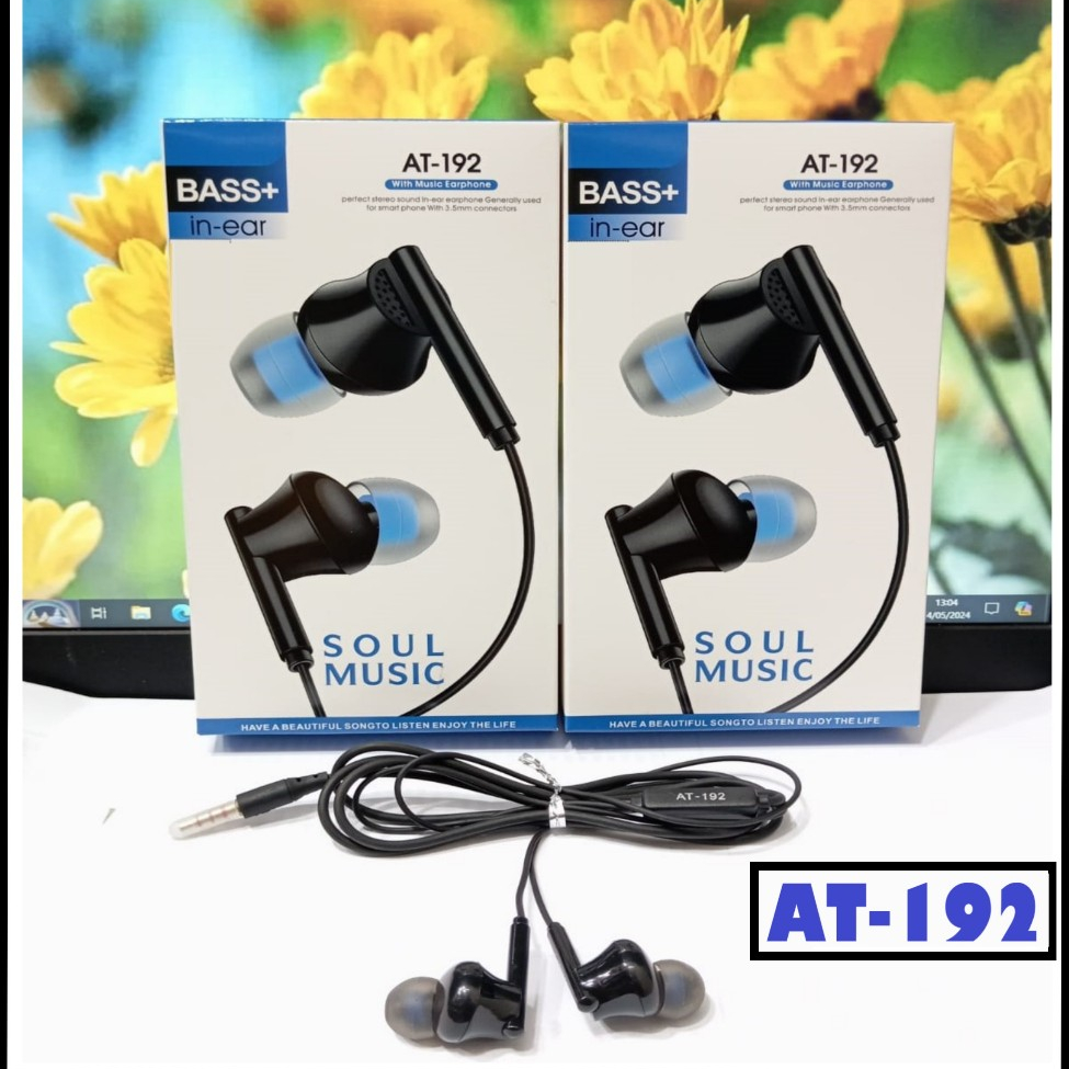 Handsfree Philips AT-192 Extra Bass in-Ear Stereo Earphone Soul Music
