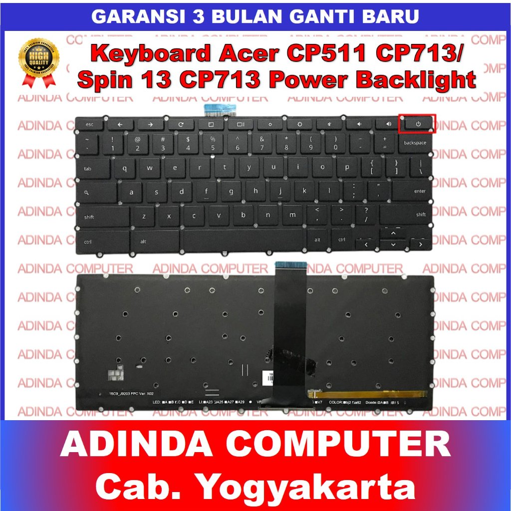 Keyboard Acer Chromebook Spin 11 CP511 CP511-1H CP511-1HN CP511-2HT R752 R752t R752tn Backlight