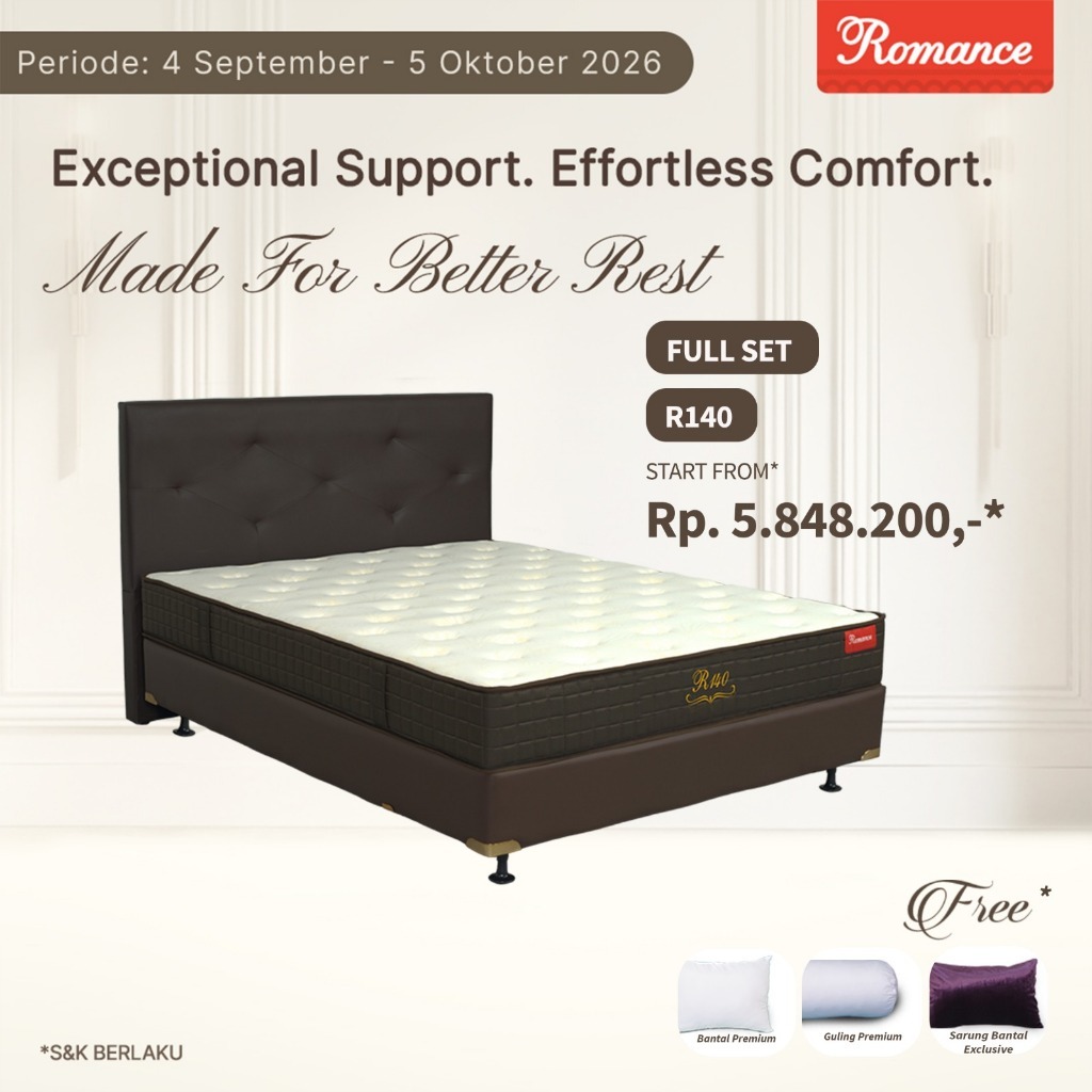 Romance - Kasur R140 (FULL SET) (Romance Grosir)