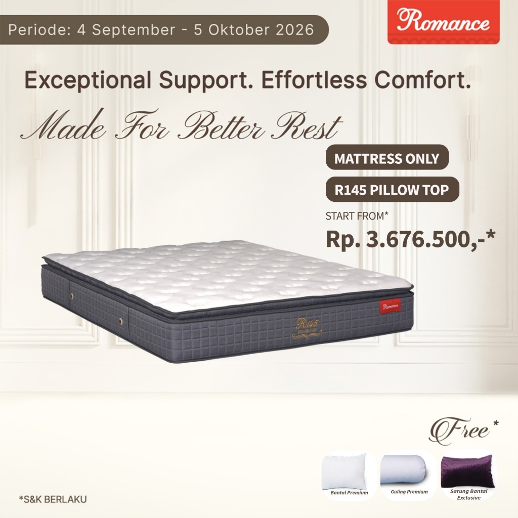 Romance - Kasur R145 Pillowtop (Romance Grosir)