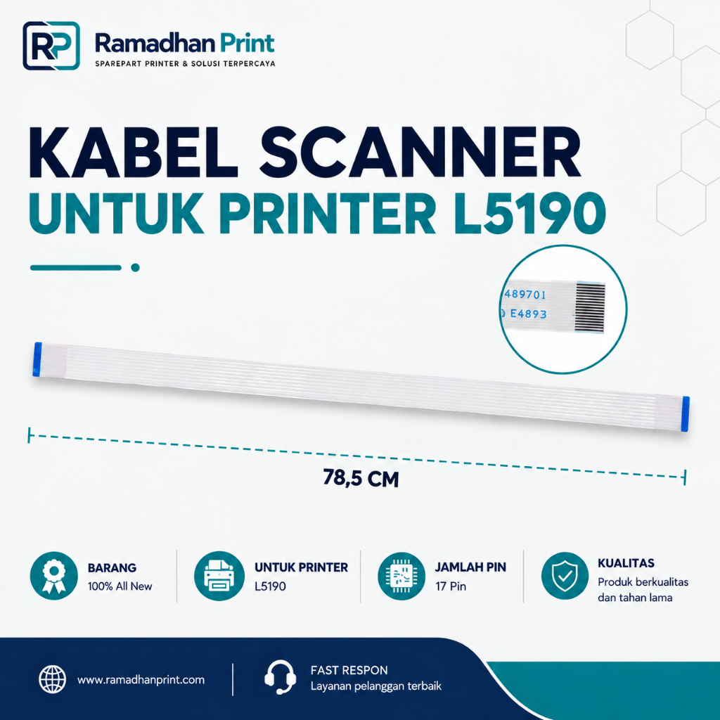 Kabel Scanner Printer EP L5190 (17 pin), Cable Flexible Scanner L5190