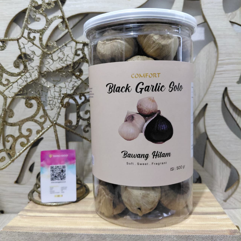 BLACK GARLIC (BAWANG TUNGGAL) 500G BAWANG HITAM BLACK GARLIC / SOLO BLACK GARLIC BAWANG LANANG HITAM