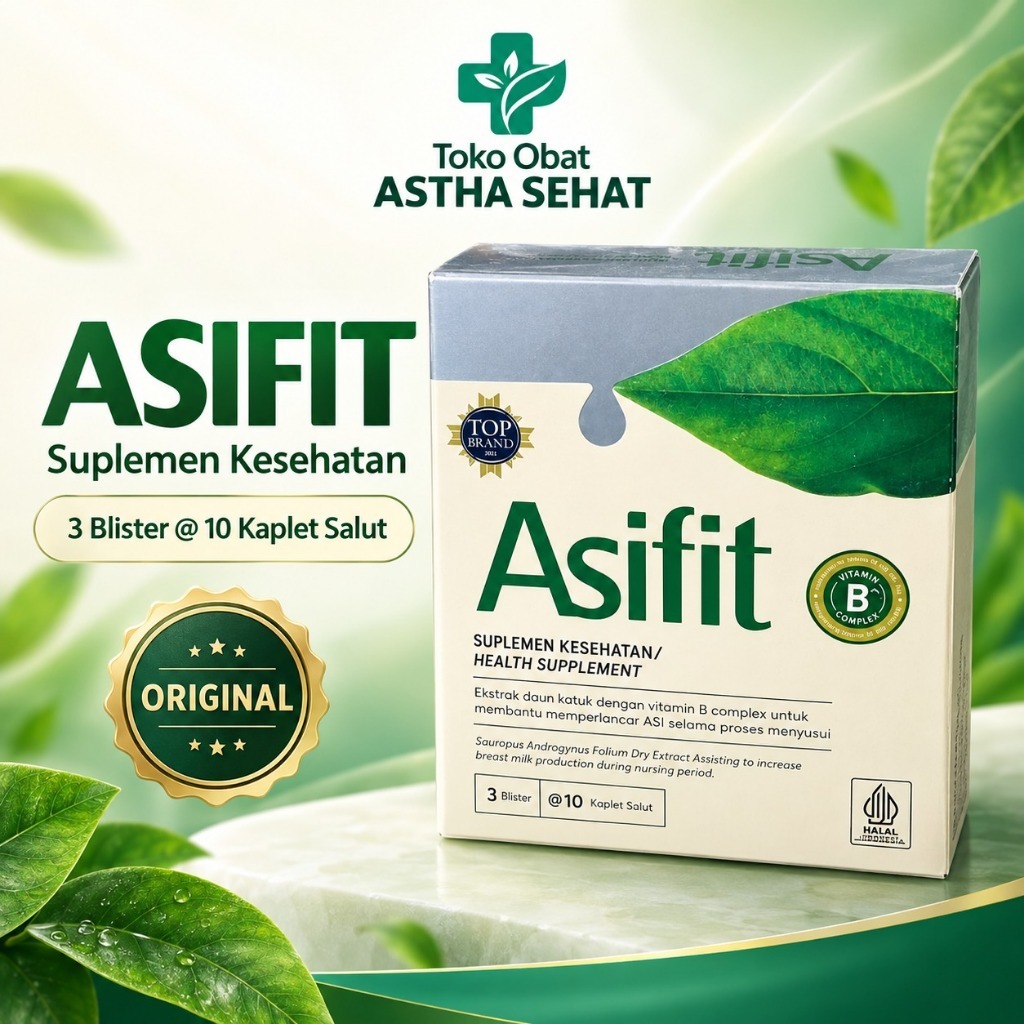 Asifit Suplemen Kesehatan Vitamin B Kompleks 3 Blister @10 Kaplet Salut