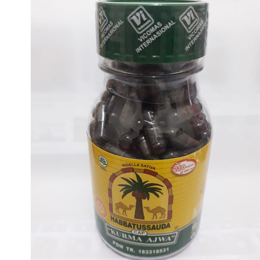 CAP KURMA AJWA - HABBATUSAUDAH CAP KURMA AJWA SERBUK JINTAN HITAM