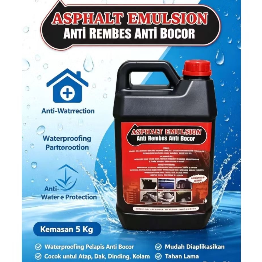 Anti Rembes Anti Bocor Asphalt Emulsion for waterproofing.