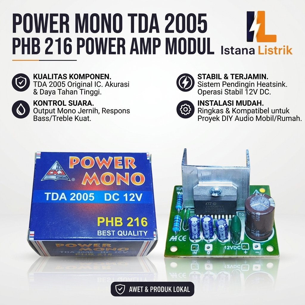 KIT POWER MONO TDA2005 CKJ PHB 216