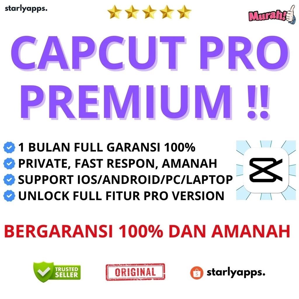 TEMPLATE CAPCUT PRO PREMIUM 1 BULAN SIAP PAKAI NGEDIT EDITOR AESTHETIC