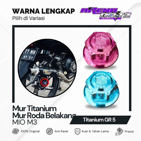 Mur Roda Belakang Mio M3 Titanium GR5 Original Vietnam