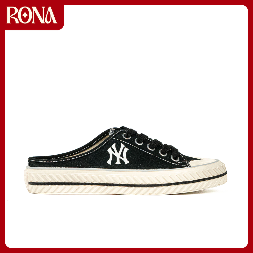 RONA Shoes - Sepatu Korea MLB Playball Origin Mule New York NY Yankees Sneakers Casual Outdoor Indoo