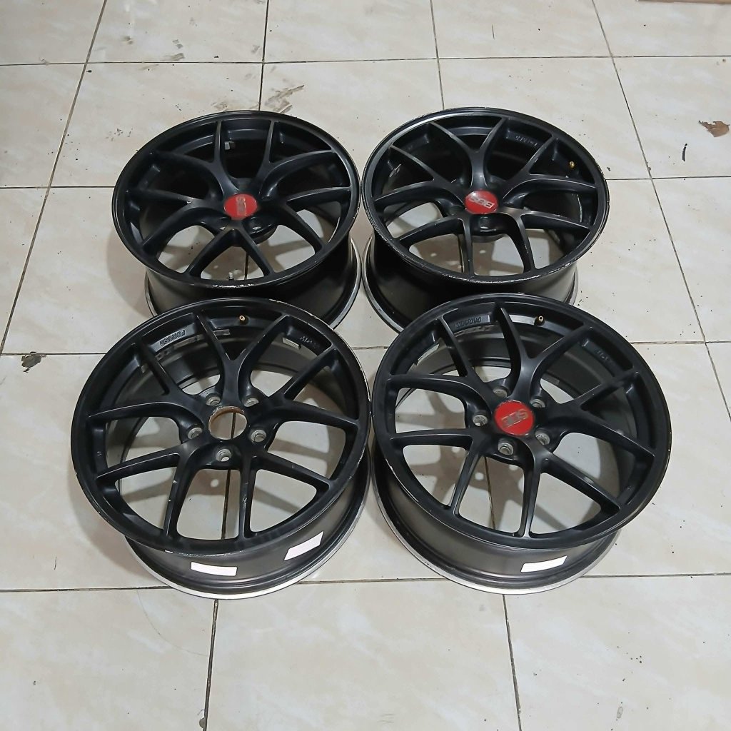 VELG MOBIL BEKAS RACING BBS R18 X8 ET45 PCD 5X114,3