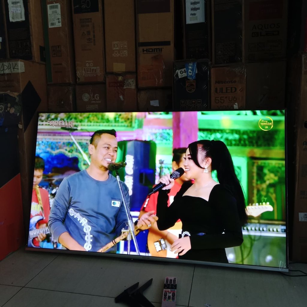 ANDROID TV LED COOCAA 4K 50S6G PRO MAX. BISA YOUTUBE. KONDISI BEKAS MSH SEGEL, 449LA