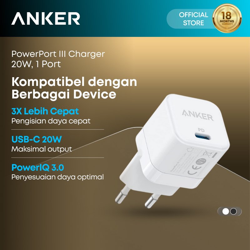 Anker Wall Charger Adaptor for iPhone 17 16 15 14 13 12 11 X 20W 30W Ice-Cooled GaN PD USB Fast Char