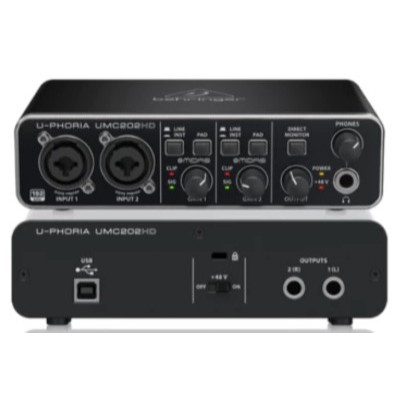 Behringer UMC202HD USB Audio Interface / Soundcard Bekas