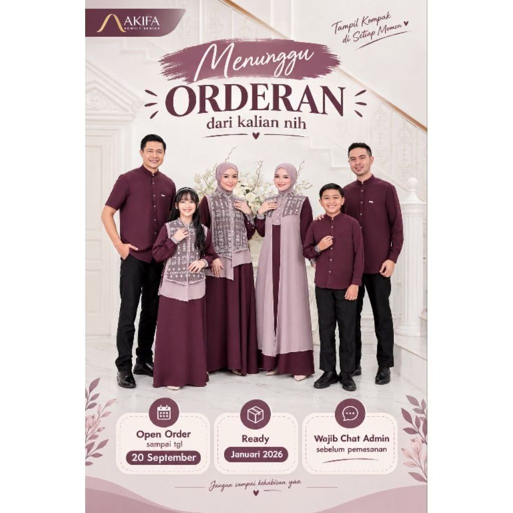 OPEN PO MAHESWARI Sarimbit Keluarga By AKIFA Terbaru Gamis Set Koko Set Gamis Ibu dan Anak Koko Coup