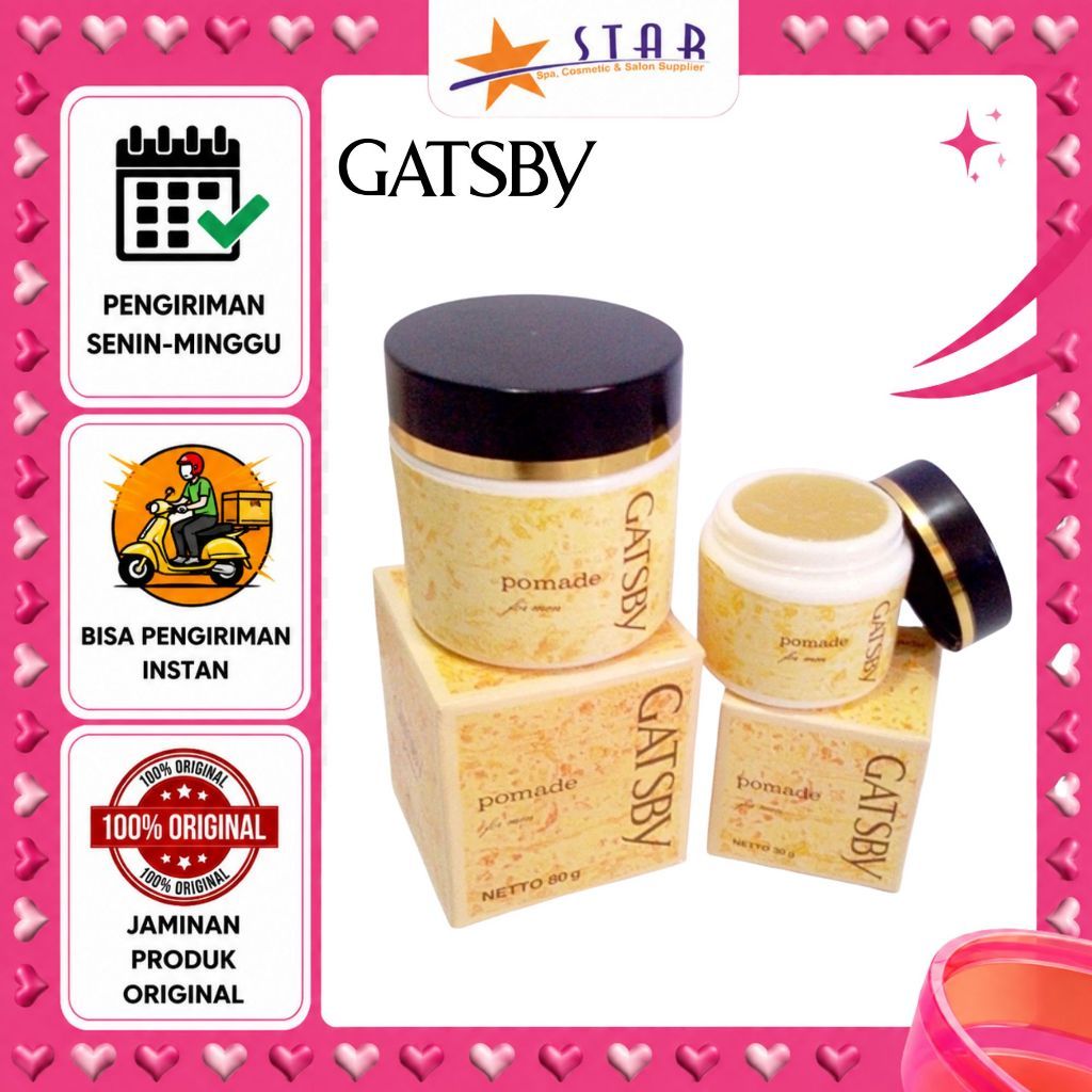 * STAR * GATSBY POMADE FOR MEN 30 Gr/POMADE/UMM