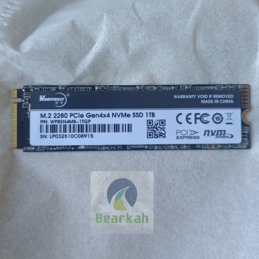 [HIGH PERFORMANCE] SSD M.2 NVMe 2280 PCIe Gen4x4 1TB Woodposit WPBSN4M8-1TGP | SECOND