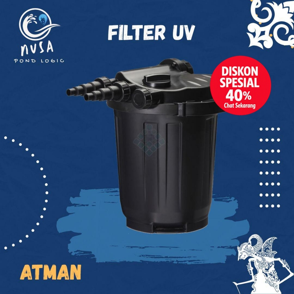 Filter Canister UV Pond Filter Atman 5000 UVC Pressure Ultraviolet Filter