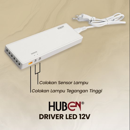 HUBEN-DRIVER LED 12V / LIGHTING Trafo Lampu Strip / Trafo LED Strip
