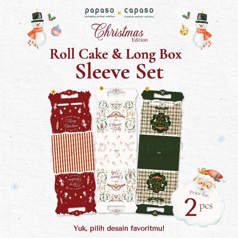 Christmas Sleeve Box /Belt Natal/ Label Packaging Natal/Packaging
