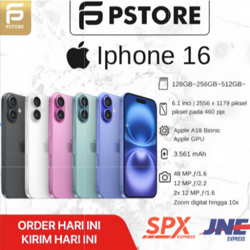 Pstore HANDPHONE 16 NEW GARANSI RESMI