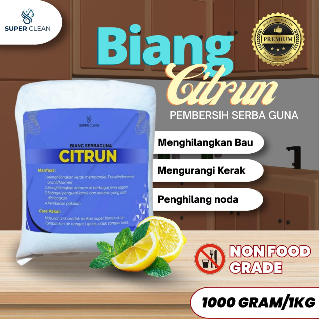 Biang Sitrun 1 Kg Baju Putih Menguning & Kusam Ketiak