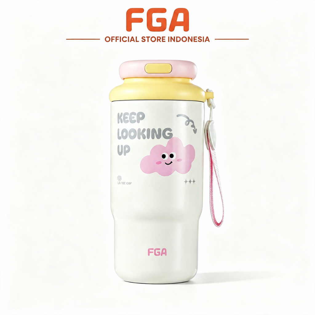 FGA Latte tumbler minum premium 460ml FGAS2606-460 tahan dingin 24 jam botol stainless 316L portable