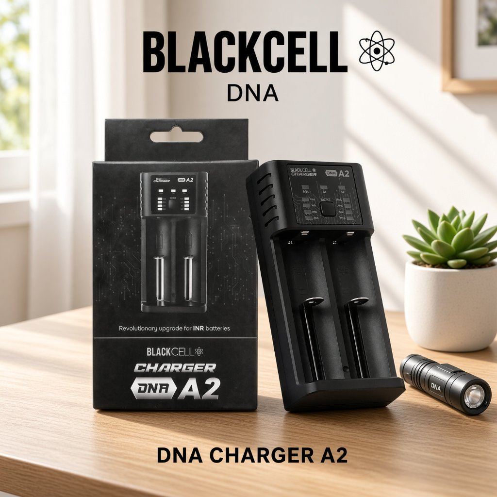 Authentic Blackcell Charger Baterai 18650 DNA A2 2 Slot Battery - Charger Baterai Blackcell