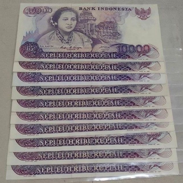 uang 10000 kartini 1985