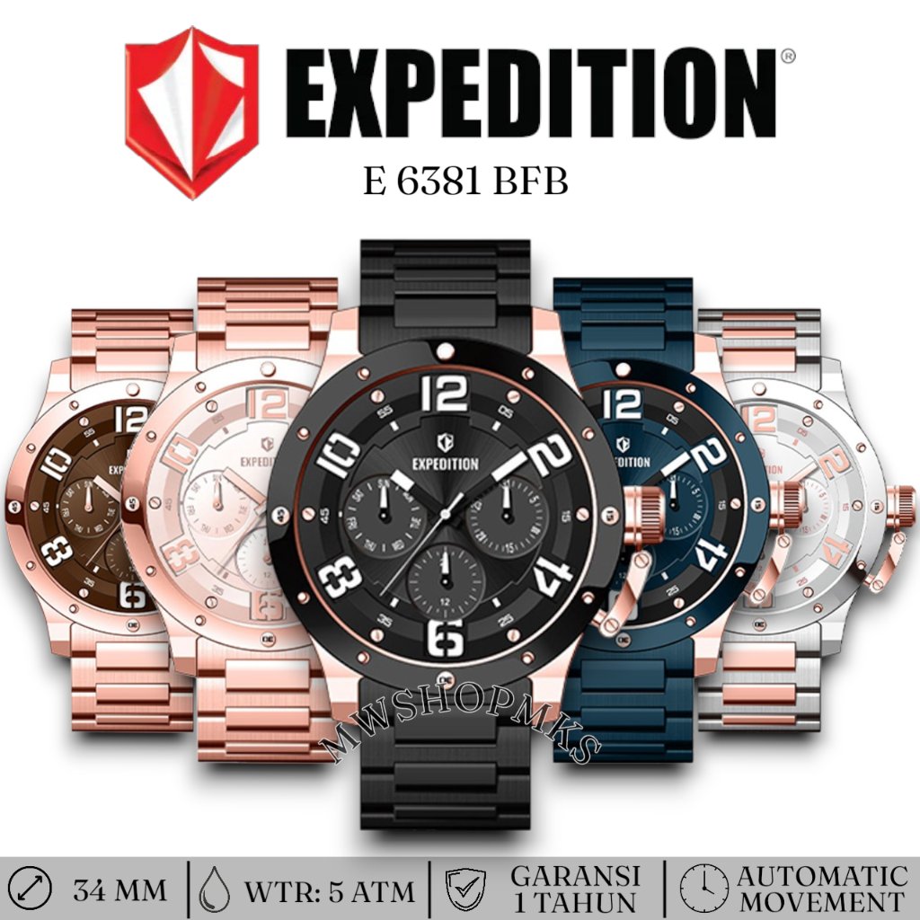 Jam Wanita EXPEDITION E6381 E 6381 E6381 BFB1 Original Garansi Resmi