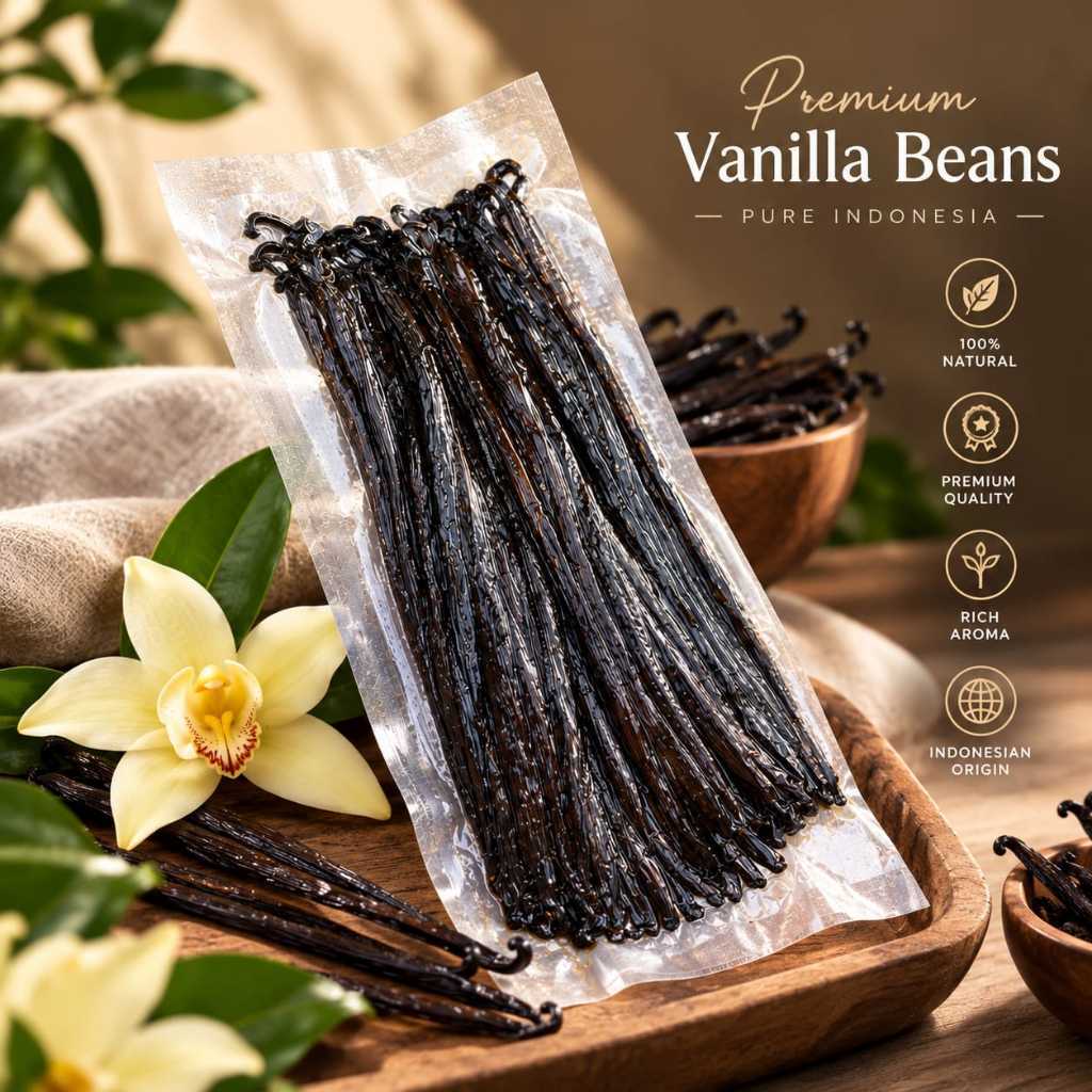 Vanilla Beans ( Biji Vanilla ) 10 gram