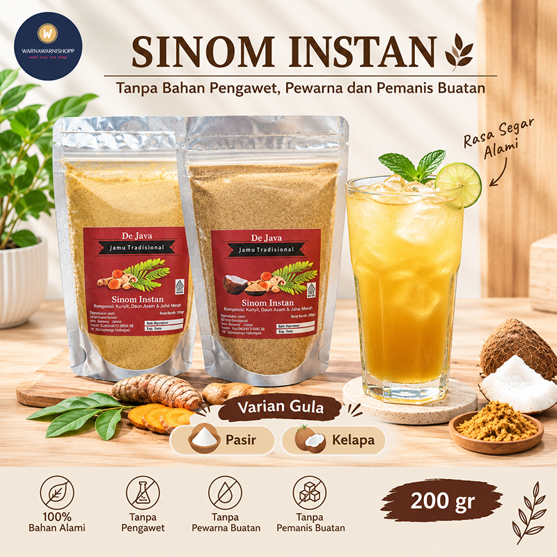 Sinom Instan Dejava Minuman Jamu Tradisional Sari Sinom Tanpa Ampas