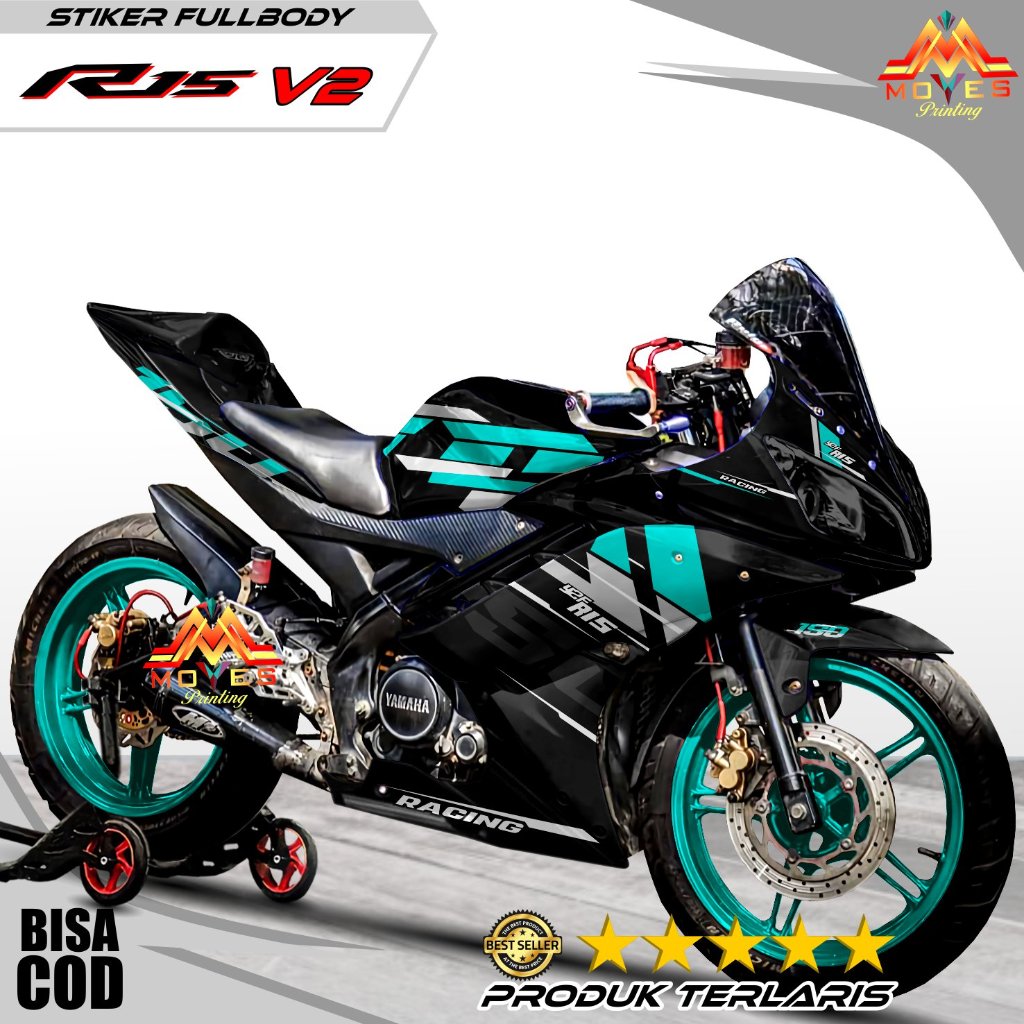 Decal R15 V2 Full Body Stiker R15 V2 Full Body Racing Striping R15 V2 Terbaru Decal R15 V2 Full Body