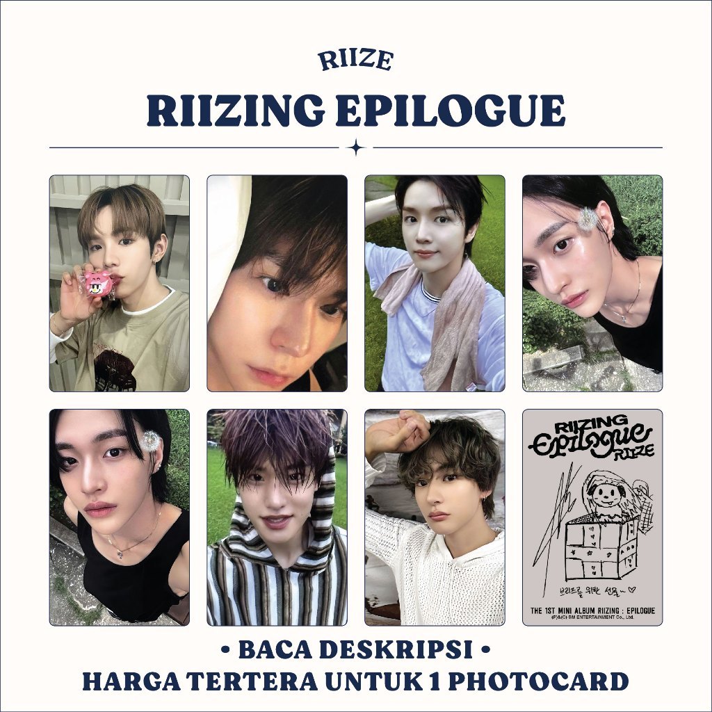 UNOFFICIAL PHOTOCARD | RIIZE - RIIZING EPILOGUE