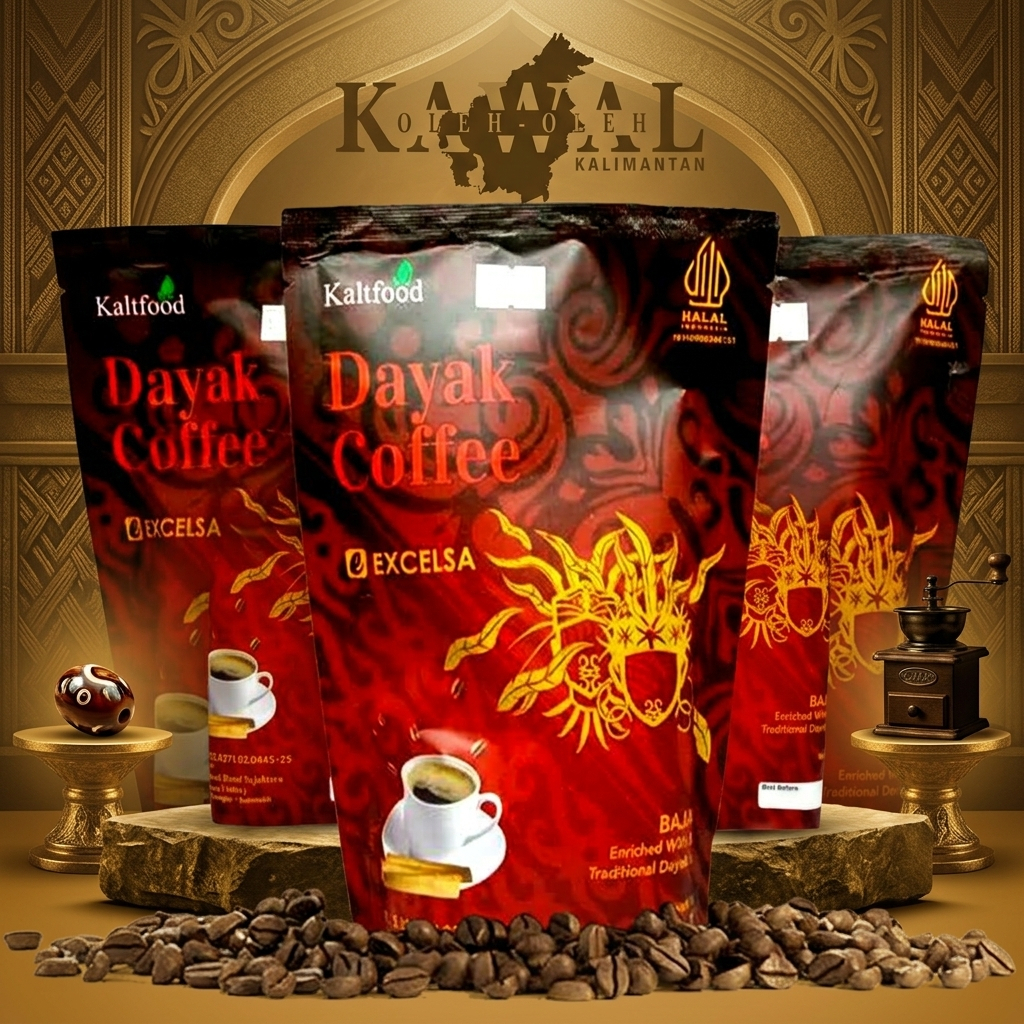 DAYAK COFFEE EXELCA - KOPI DAYAK EXELSA ASLI KALIMANTAN - DAYAK COFFEE EXELCA BORNEO ORIGINAL KALTFO