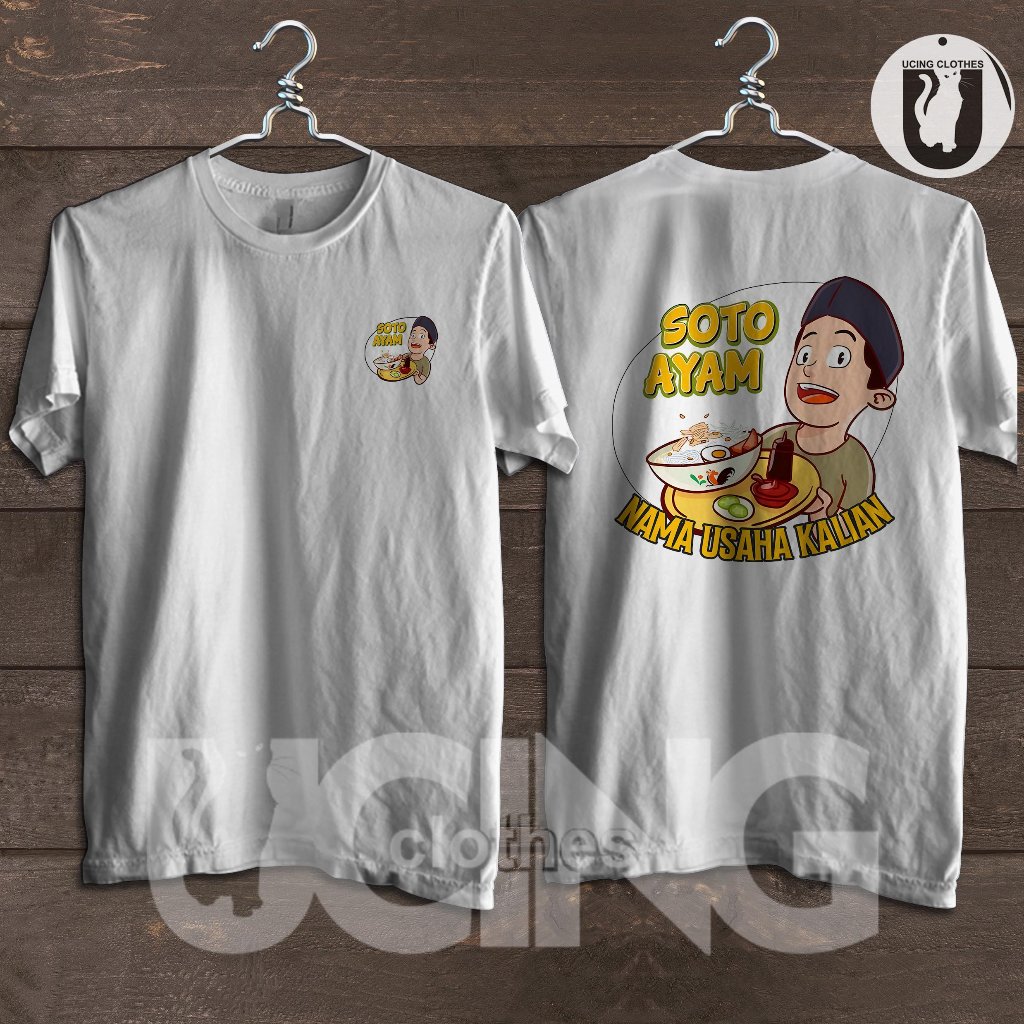 Kaos Baju Makanan Soto Ayam Gratis Nama Usaha Kalian Baju Distro
