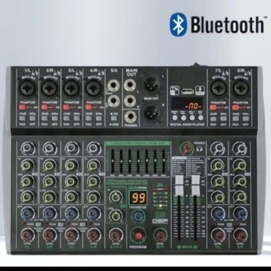 Mixer Audio Profesional AIBEDO AK8 Bekas Mulus
