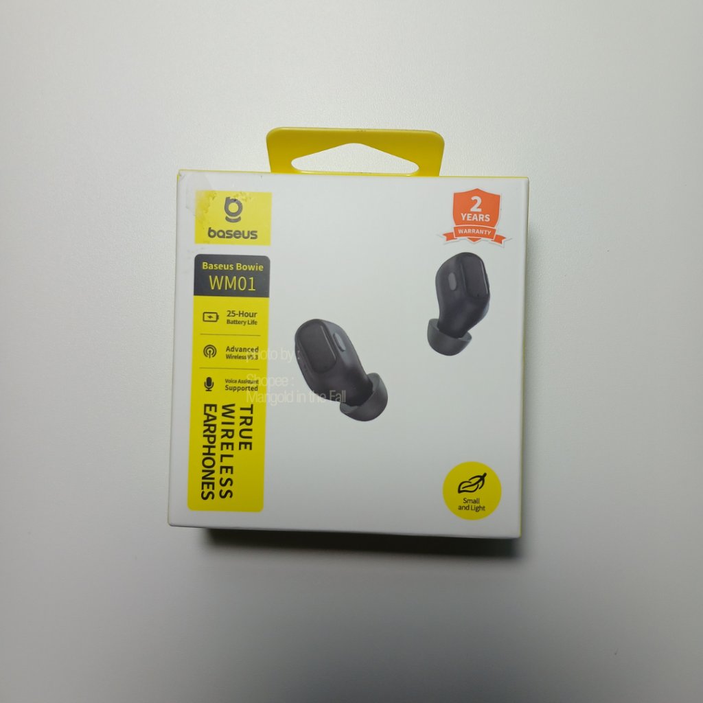 TWS Baseus WM01 - Black, PRELOVED