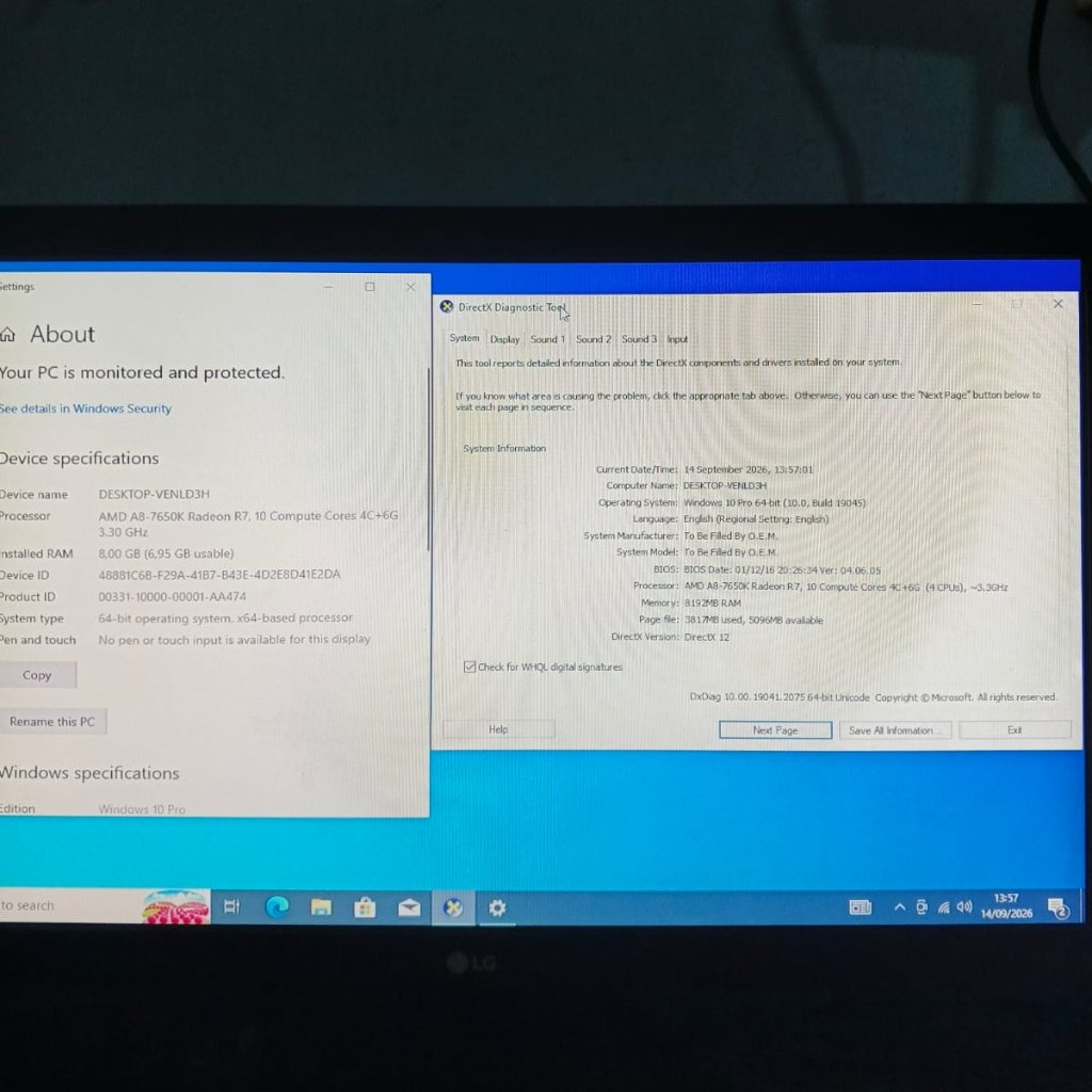 Komputer Gaming 1 Set Harga Murah Kemasan Rapih Amd A8 7650k & Amd Hd 7770
