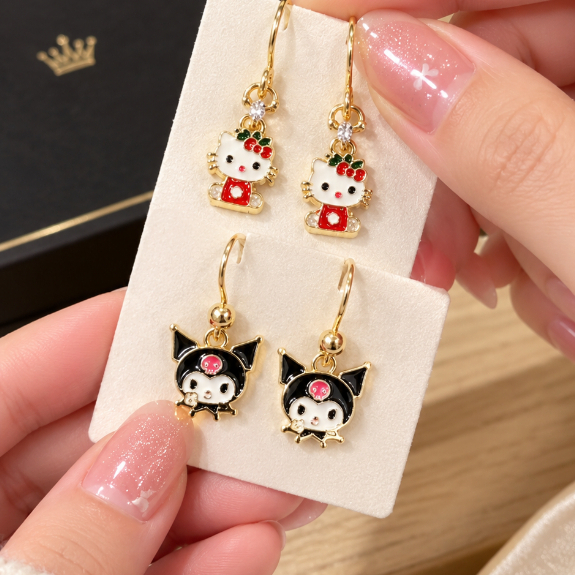Anting Anak Perempuan Hyl Jewelry 227E Titanium Tidak Mudah Luntur
