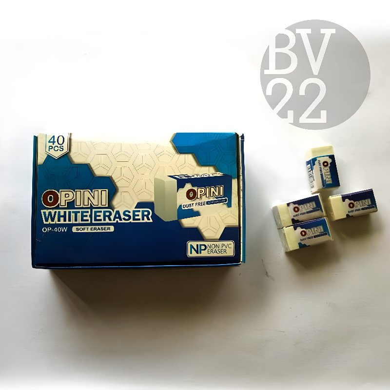Penghapus Pensil OPINI - White Eraser OP-40W Putih
