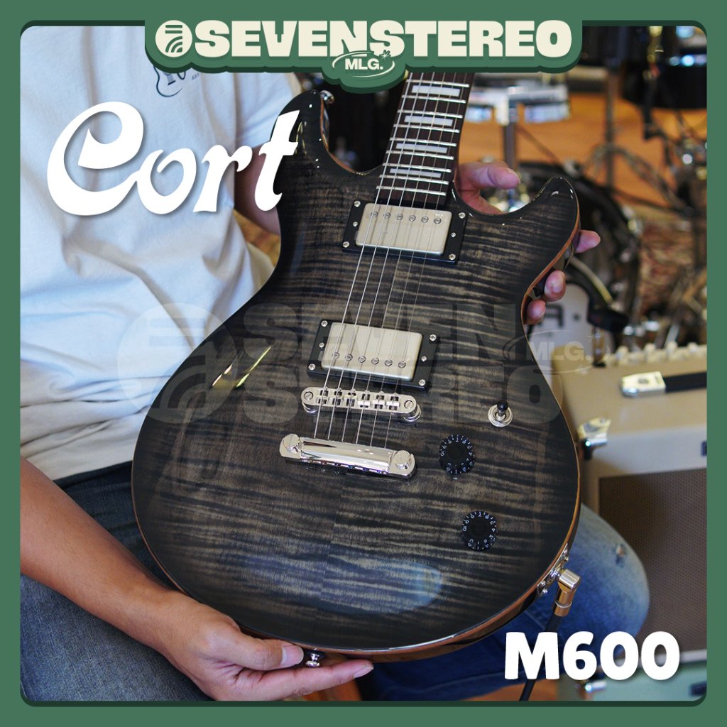 Cort M600 Electric Guitar – Gitar Elektrik Mahogany Flamed Maple Original M 600 M-600