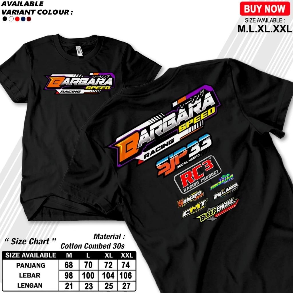 Kaos Barbara Speed |Barbara Speed Ky AgenG | Kaos Racing Start | Kaos Mekanik Amatir