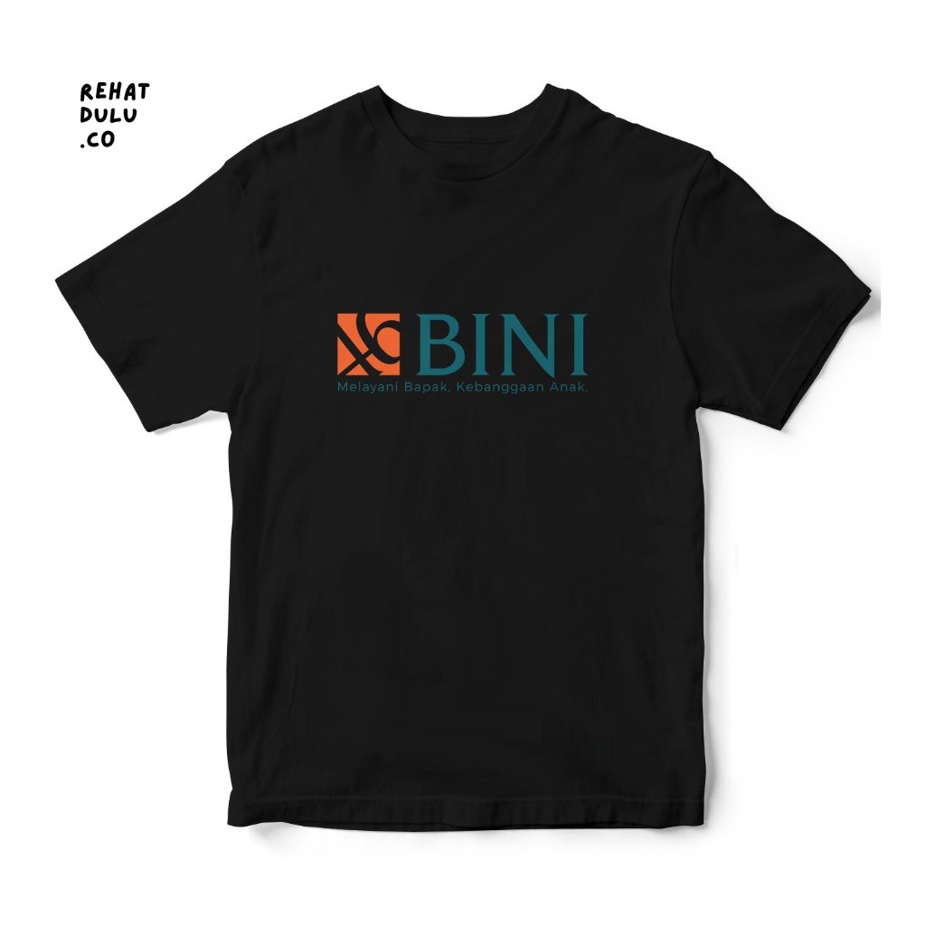 RHDL Kaos Plesetan BINI Melayani Bapak Kebanggaan Anak - Baju T shirt parodi logo lucu band merk dew